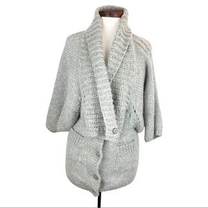 M.Patmos Chunky Merino Wool Cardigan Sweater Small